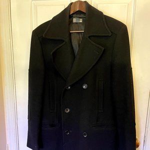 European H&M Black Wool Peacoat - US 36